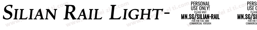 Silian Rail Light字体转换